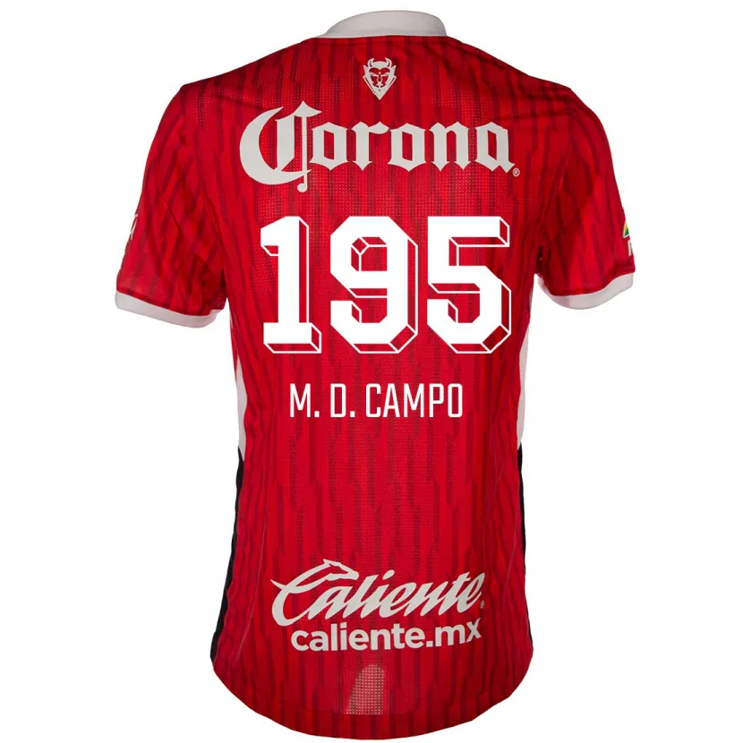 Danxen Kid Arturo Martín Del Campo #195 Red White Home Jersey 2024/25 T-Shirt