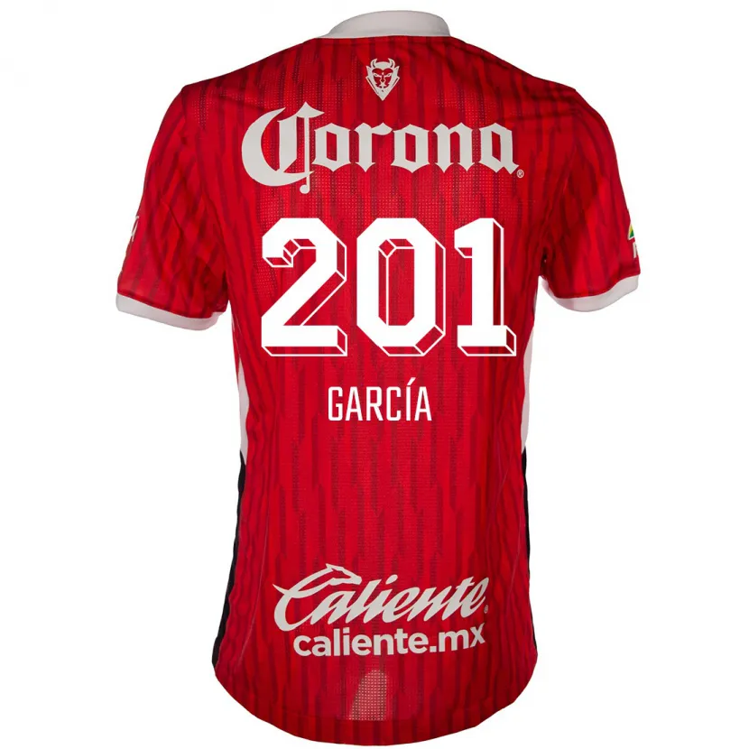 Danxen Kid Eros García #201 Red White Home Jersey 2024/25 T-Shirt