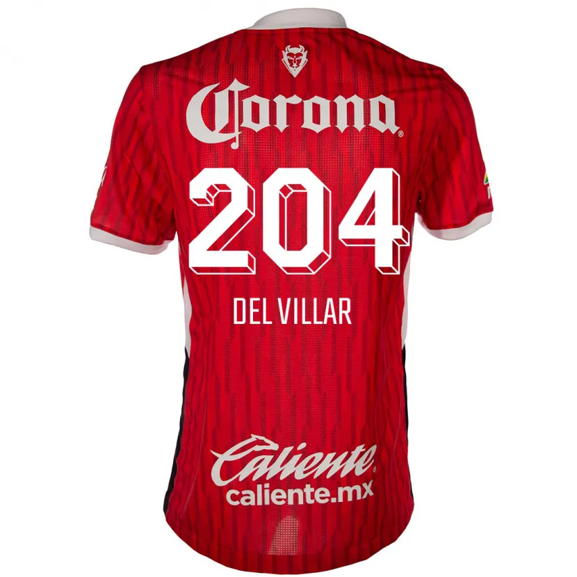 Danxen Kid Everardo Del Villar #204 Red White Home Jersey 2024/25 T-Shirt