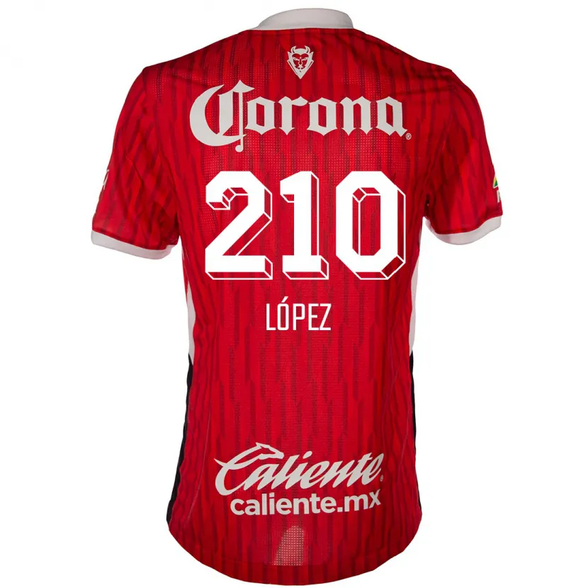 Danxen Kid Juan López #210 Red White Home Jersey 2024/25 T-Shirt