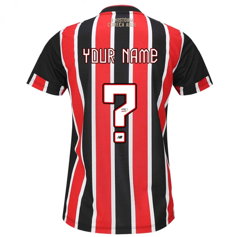 Danxen Kid Your Name #0 Black Red White Away Jersey 2024/25 T-Shirt