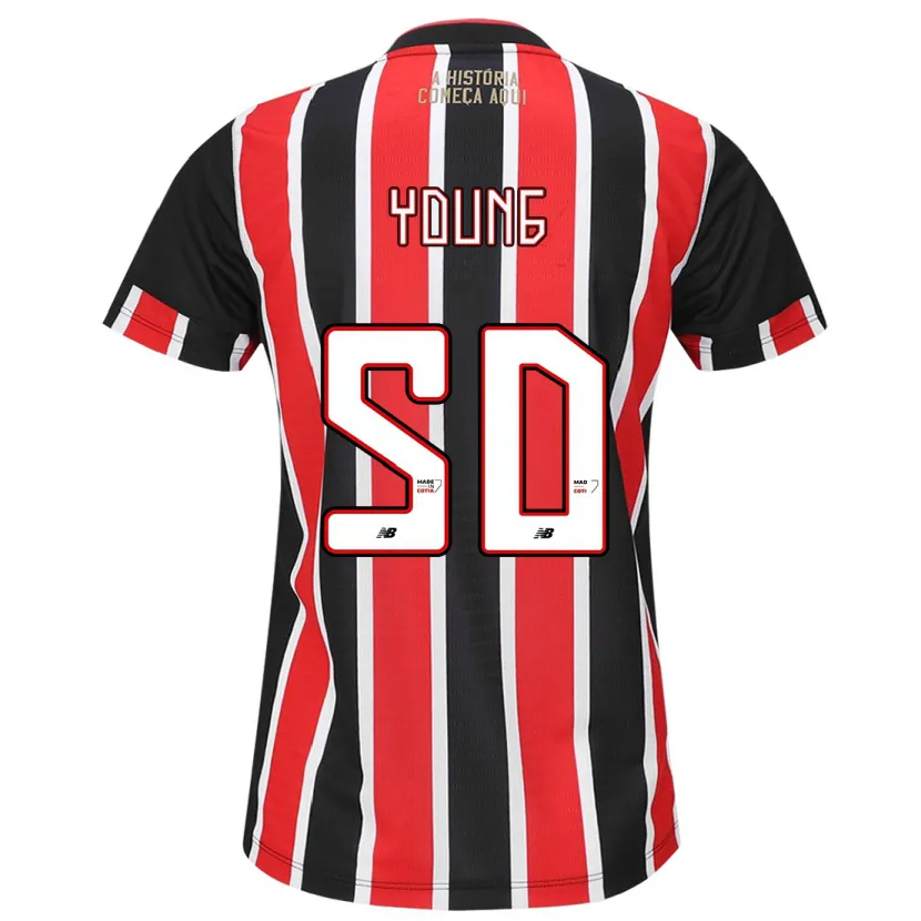 Danxen Kid Young #50 Black Red White Away Jersey 2024/25 T-Shirt