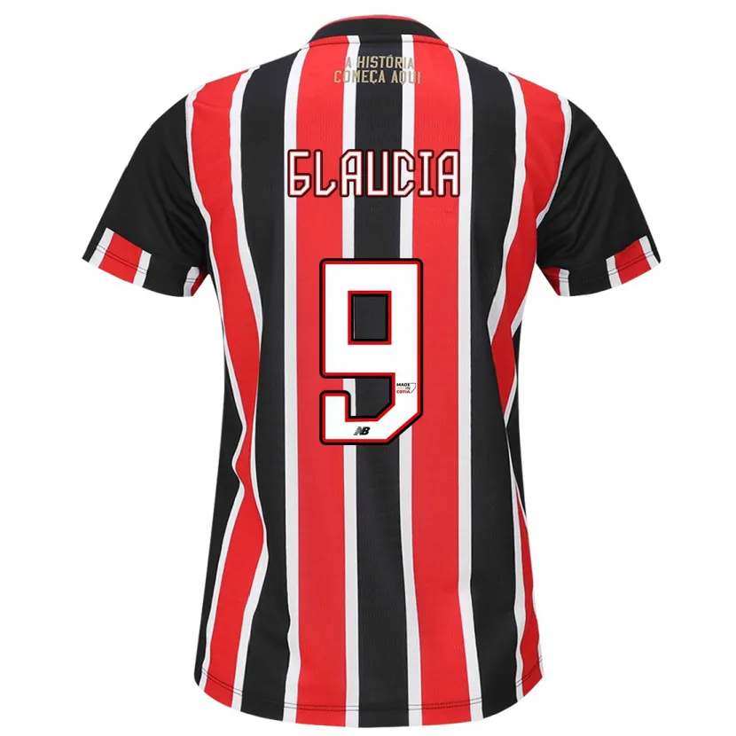 Danxen Kid Glaucia #9 Black Red White Away Jersey 2024/25 T-Shirt