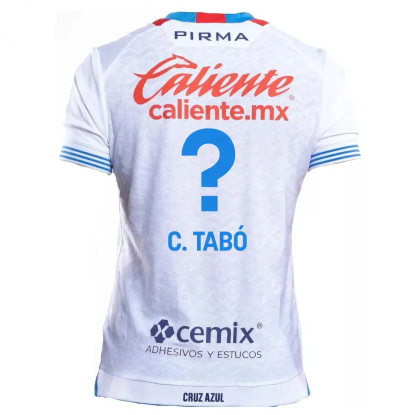 Danxen Kid Christian Tabó #0 White Blue Away Jersey 2024/25 T-Shirt