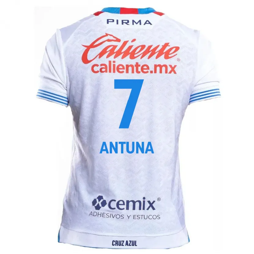 Danxen Kid Uriel Antuna #7 White Blue Away Jersey 2024/25 T-Shirt