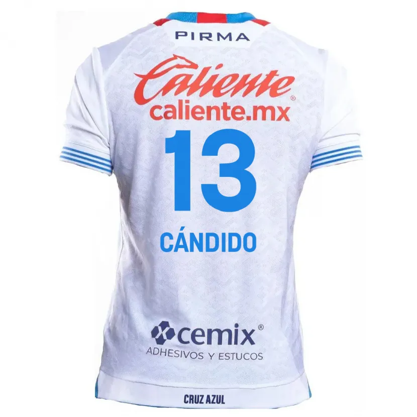 Danxen Kid Camilo Cándido #13 White Blue Away Jersey 2024/25 T-Shirt