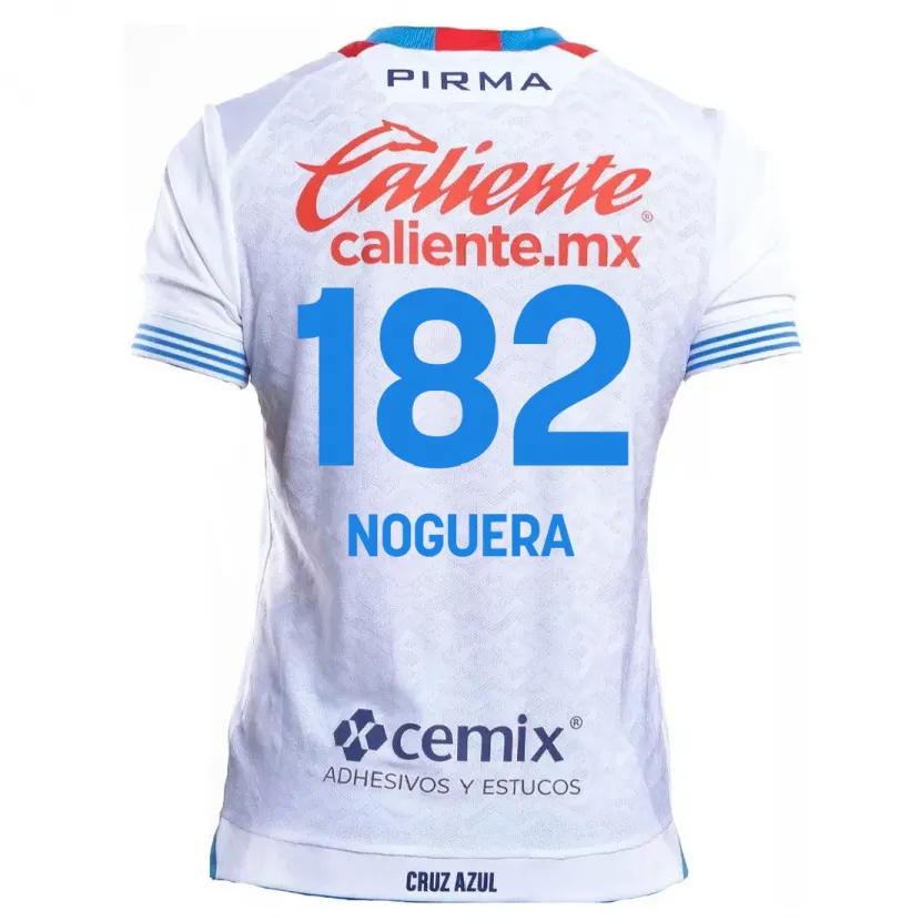 Danxen Kid Heldrich Noguera #182 White Blue Away Jersey 2024/25 T-Shirt