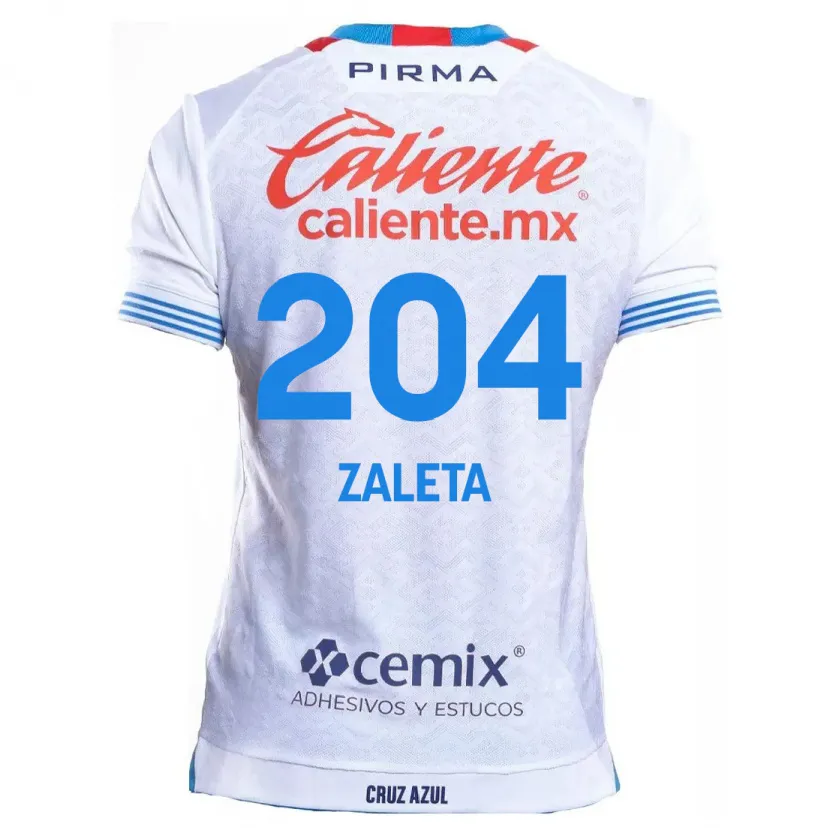 Danxen Kid Mauro Zaleta #204 White Blue Away Jersey 2024/25 T-Shirt