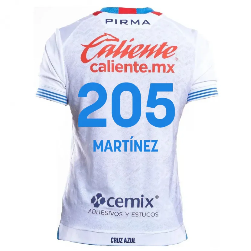 Danxen Kid César Martínez #205 White Blue Away Jersey 2024/25 T-Shirt