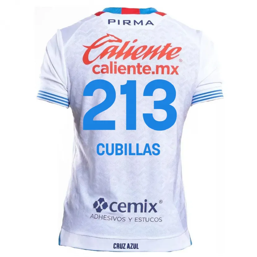 Danxen Kid Andre Cubillas #213 White Blue Away Jersey 2024/25 T-Shirt