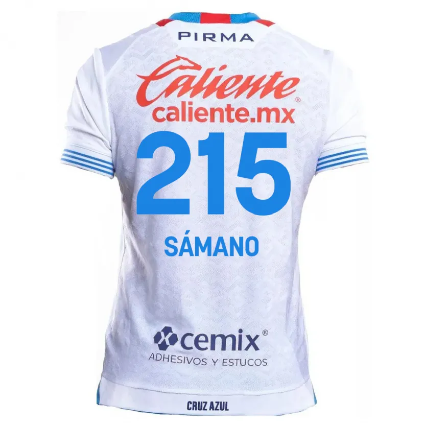 Danxen Kid Fernando Sámano #215 White Blue Away Jersey 2024/25 T-Shirt