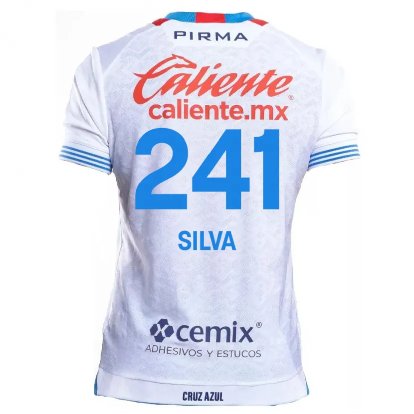 Danxen Kid Iván Silva #241 White Blue Away Jersey 2024/25 T-Shirt