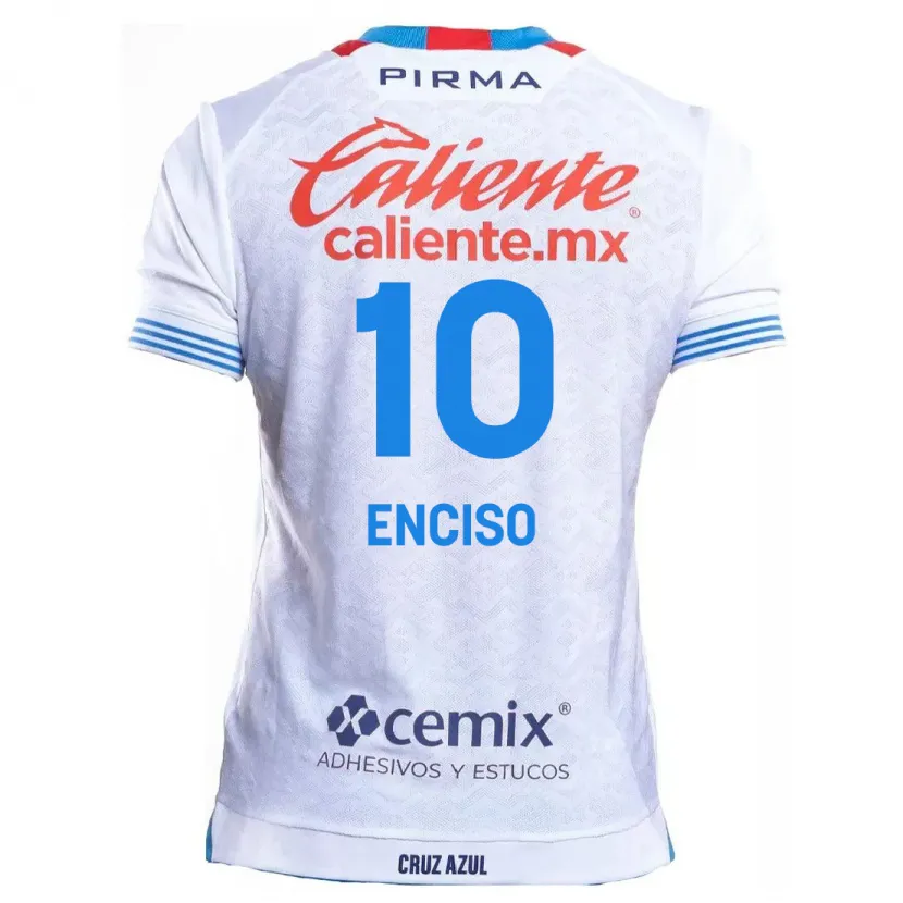 Danxen Kid Martha Enciso #10 White Blue Away Jersey 2024/25 T-Shirt