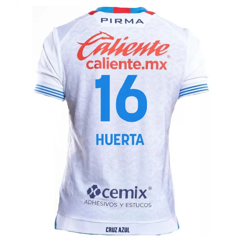 Danxen Kid Ana Gabriela Huerta #16 White Blue Away Jersey 2024/25 T-Shirt