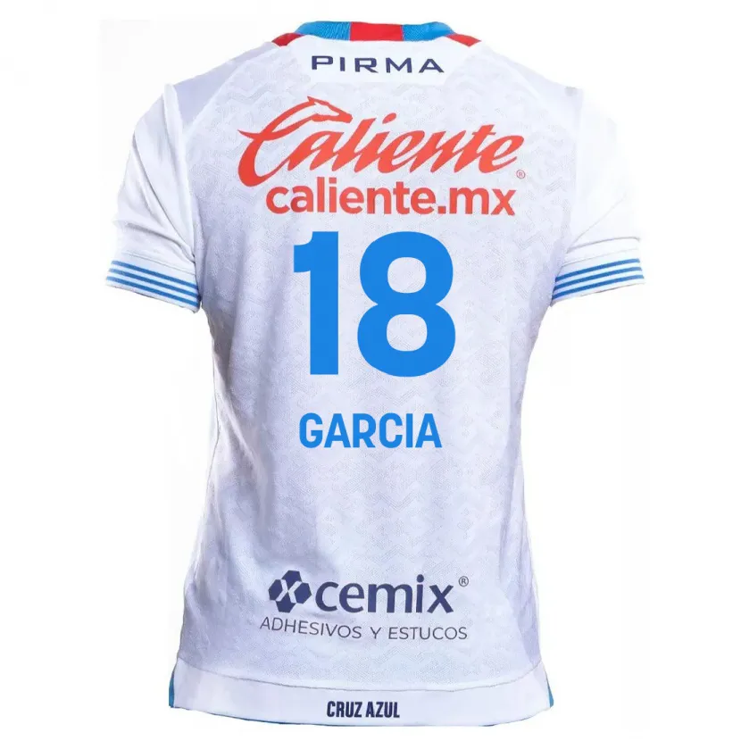 Danxen Kid Diana Garcia #18 White Blue Away Jersey 2024/25 T-Shirt