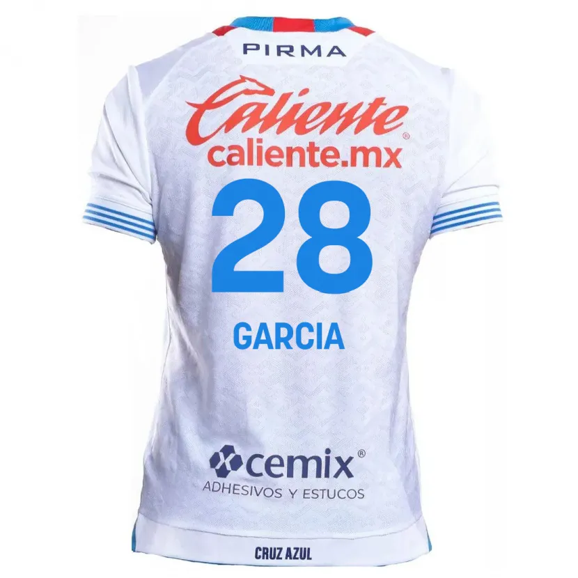 Danxen Kid Ana Garcia #28 White Blue Away Jersey 2024/25 T-Shirt