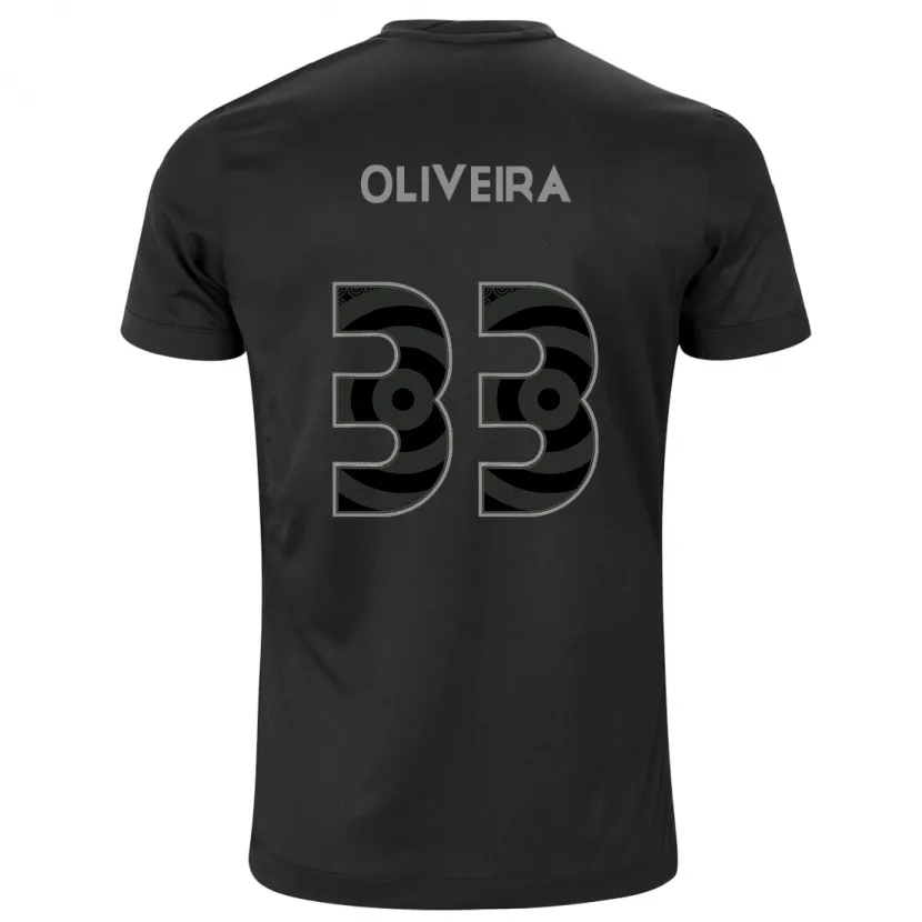 Danxen Kid Ruan Oliveira #33 Black Away Jersey 2024/25 T-Shirt