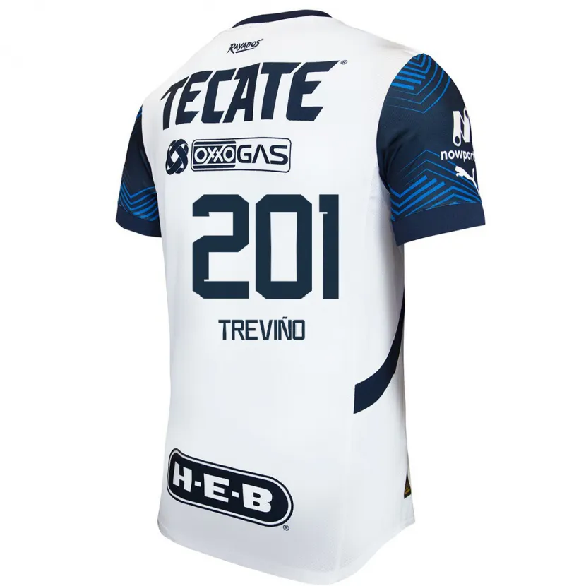 Danxen Kid José Treviño #201 White Blue Away Jersey 2024/25 T-Shirt