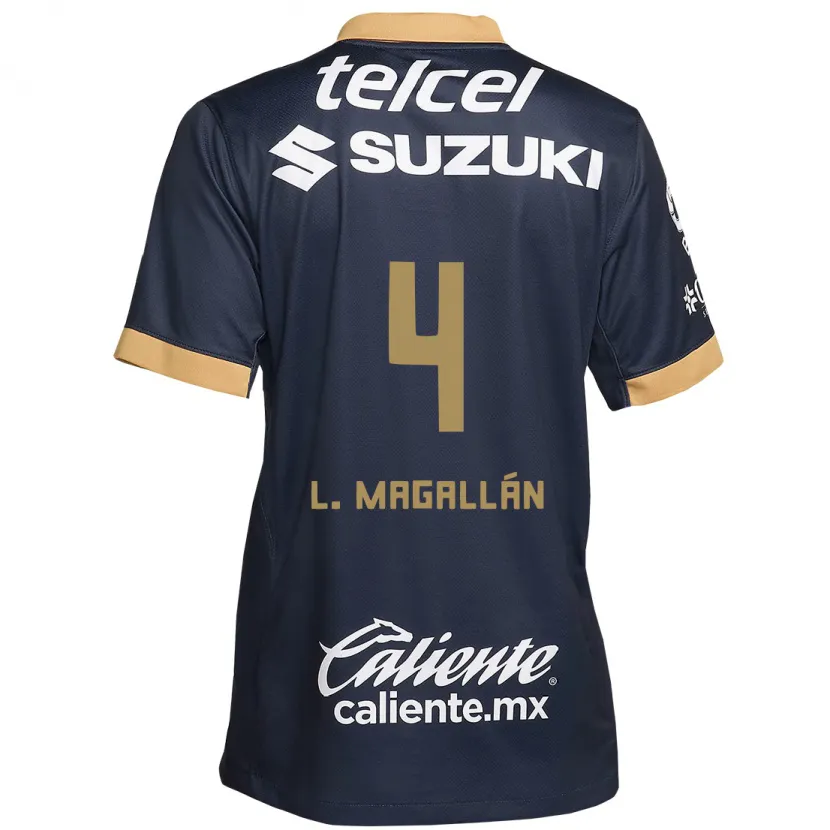 Danxen Kid Lisandro Magallán #4 Obsidian Gold White Away Jersey 2024/25 T-Shirt