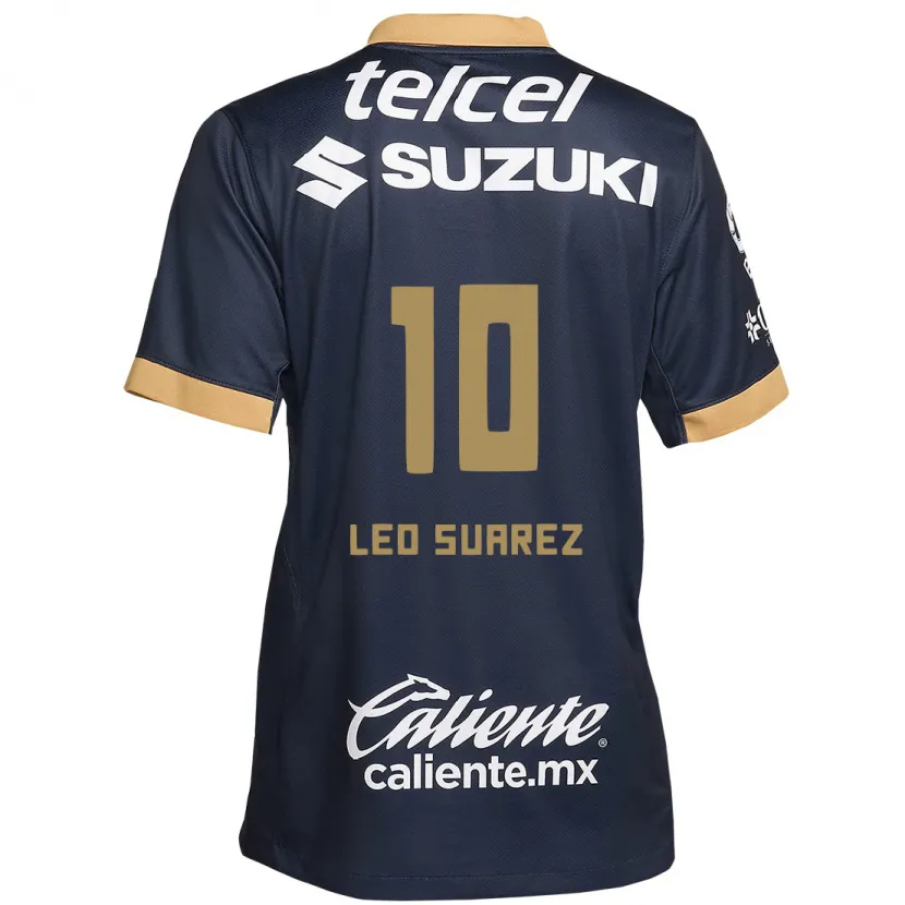 Danxen Kid Leo Suárez #10 Obsidian Gold White Away Jersey 2024/25 T-Shirt