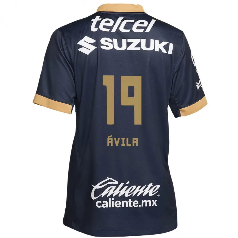 Danxen Kid Alí Ávila #19 Obsidian Gold White Away Jersey 2024/25 T-Shirt