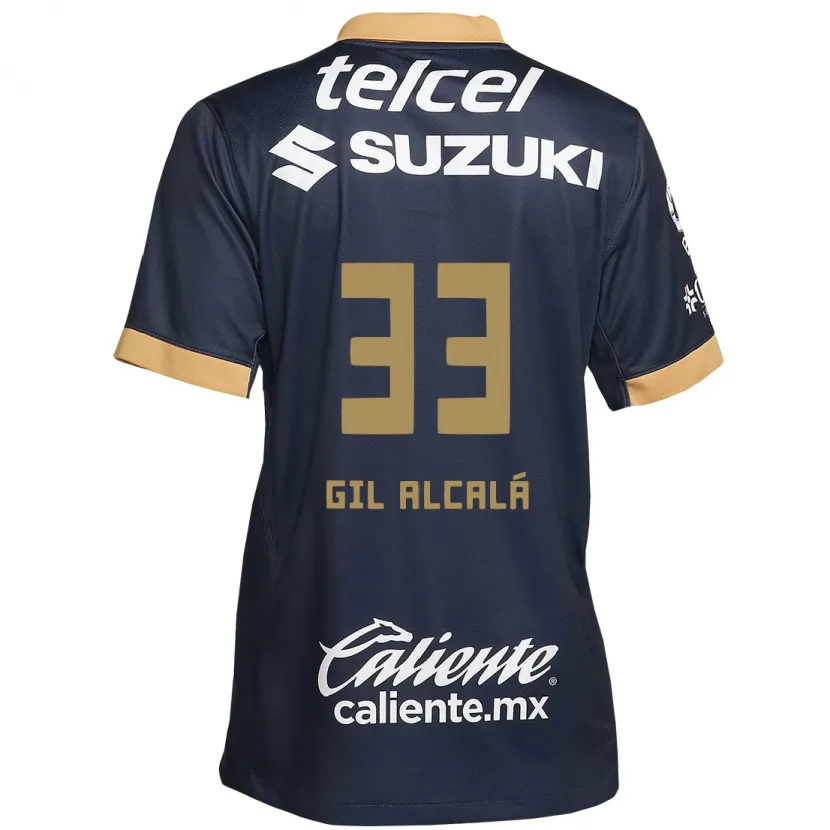 Danxen Kid Gil Alcalá #33 Obsidian Gold White Away Jersey 2024/25 T-Shirt