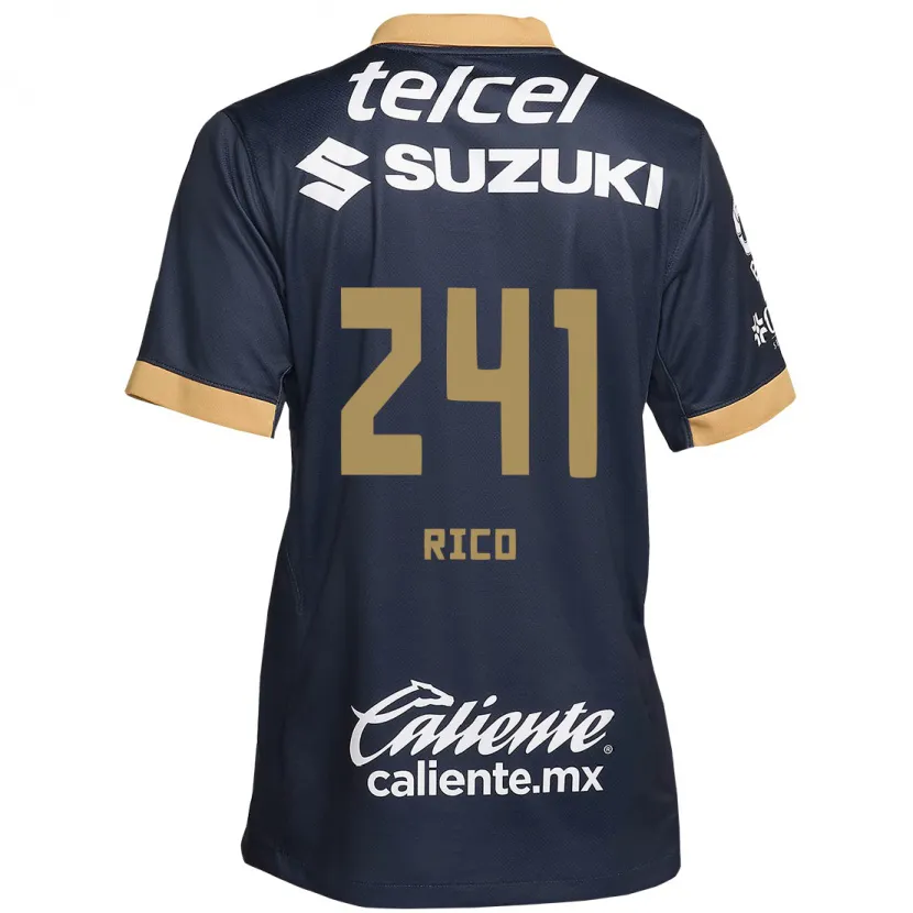 Danxen Kid Ángel Rico #241 Obsidian Gold White Away Jersey 2024/25 T-Shirt