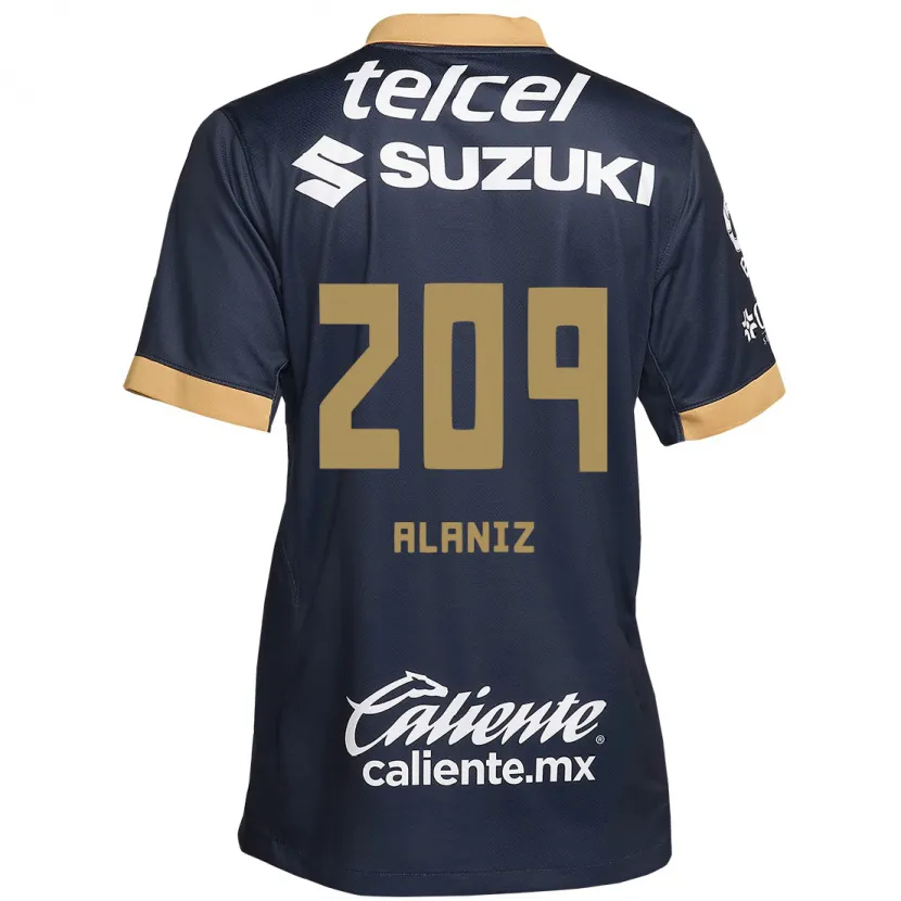 Danxen Kid Jorge Alaniz #209 Obsidian Gold White Away Jersey 2024/25 T-Shirt