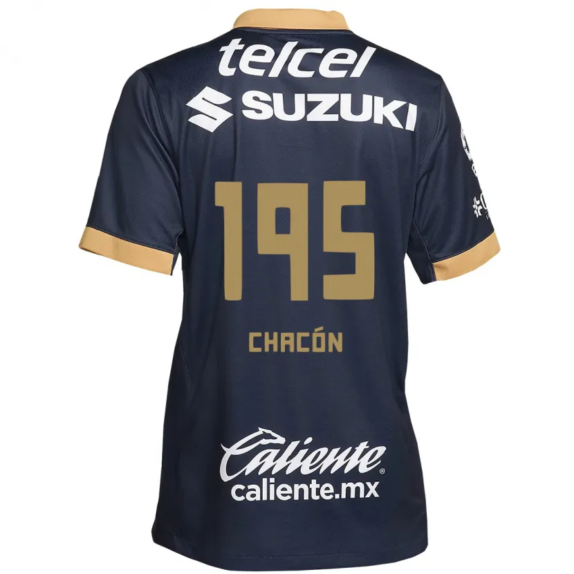 Danxen Kid Eduardo Chacón #195 Obsidian Gold White Away Jersey 2024/25 T-Shirt