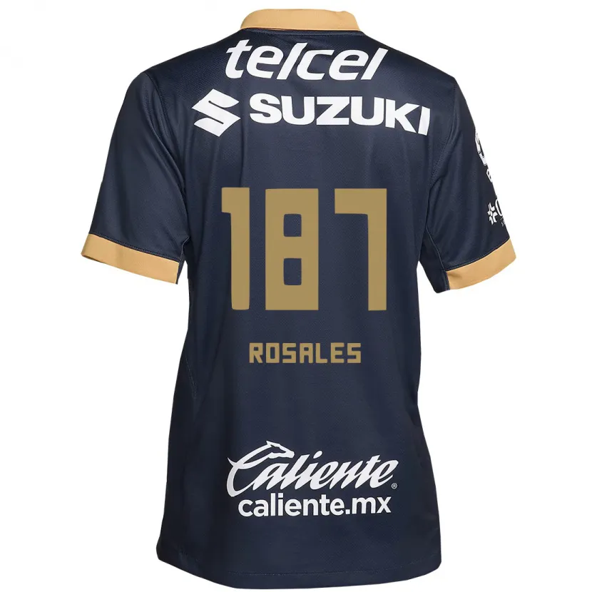 Danxen Kid Alonso Rosales #187 Obsidian Gold White Away Jersey 2024/25 T-Shirt