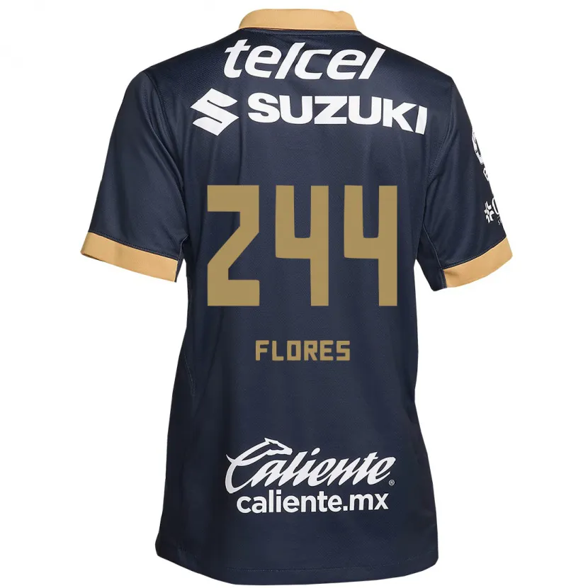 Danxen Kid Jonathan Flores #244 Obsidian Gold White Away Jersey 2024/25 T-Shirt