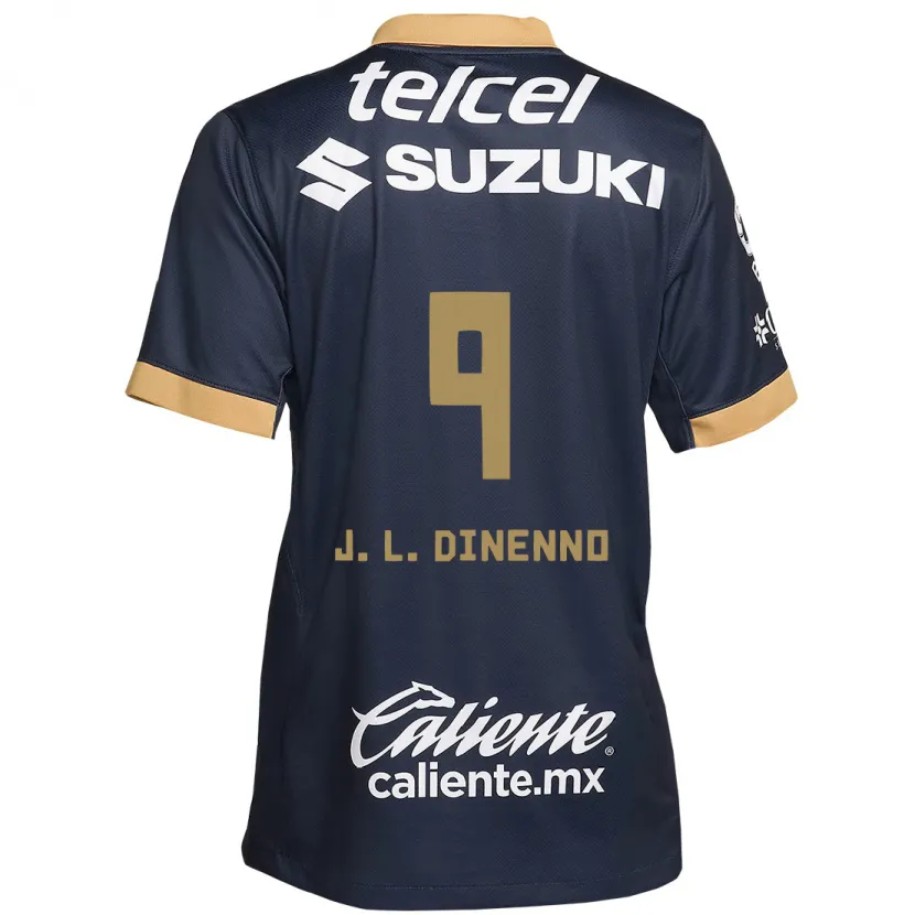 Danxen Kid Juan Dinenno #9 Obsidian Gold White Away Jersey 2024/25 T-Shirt