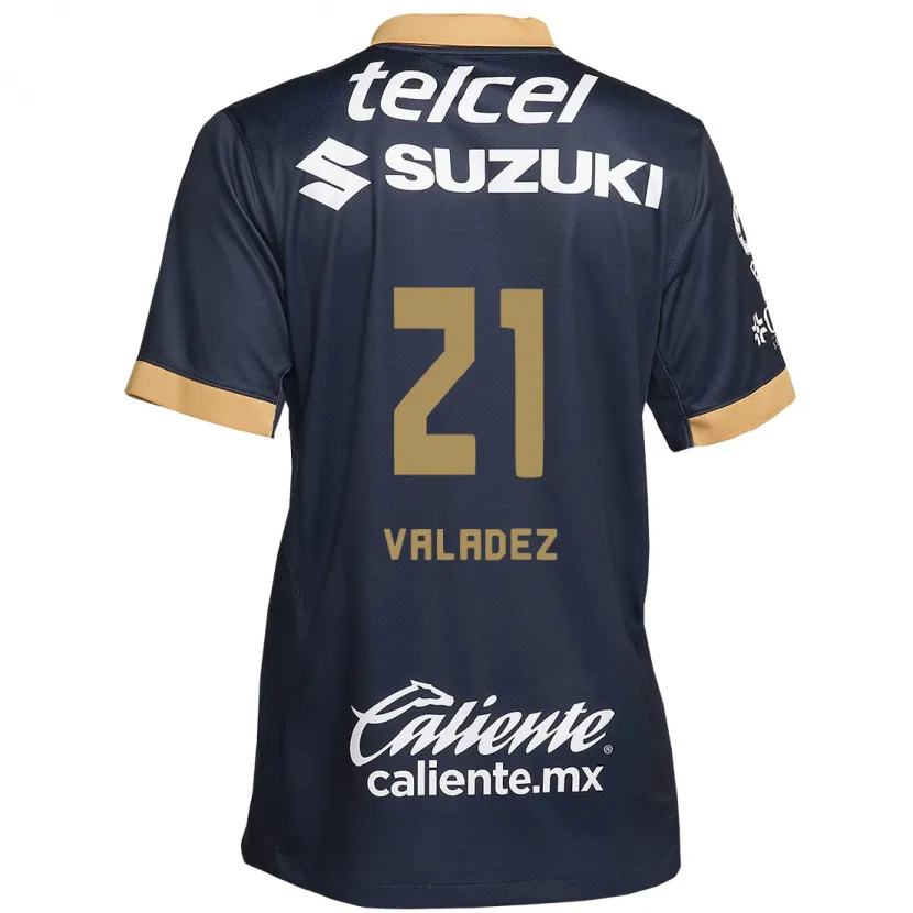 Danxen Kid Natalia Macias Valadez #21 Obsidian Gold White Away Jersey 2024/25 T-Shirt