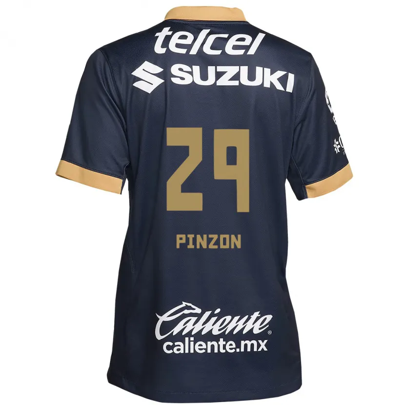 Danxen Kid Liceth Pinzon #29 Obsidian Gold White Away Jersey 2024/25 T-Shirt