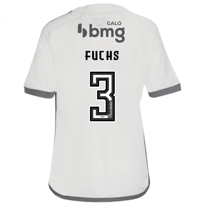 Danxen Kid Bruno Fuchs #3 Off White Away Jersey 2024/25 T-Shirt