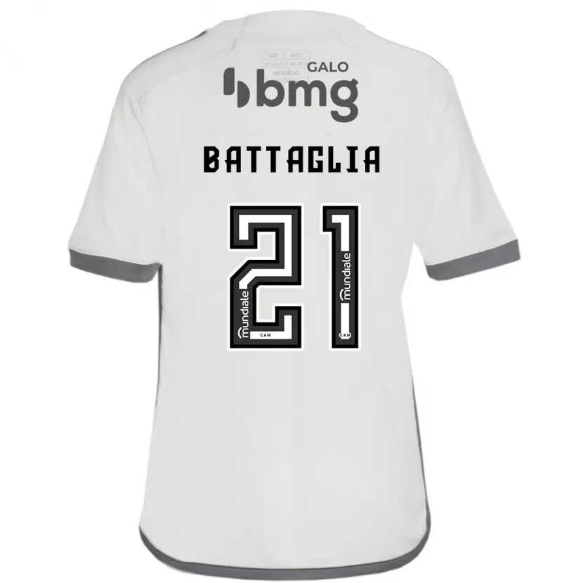 Danxen Kid Rodrigo Battaglia #21 Off White Away Jersey 2024/25 T-Shirt