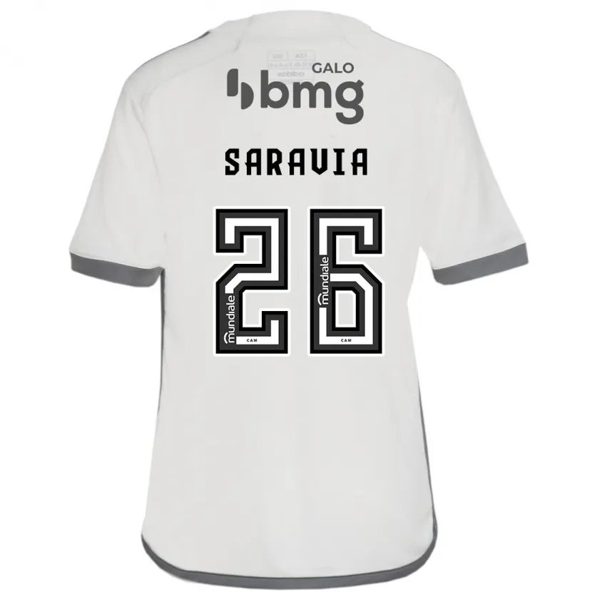 Danxen Kid Renzo Saravia #26 Off White Away Jersey 2024/25 T-Shirt