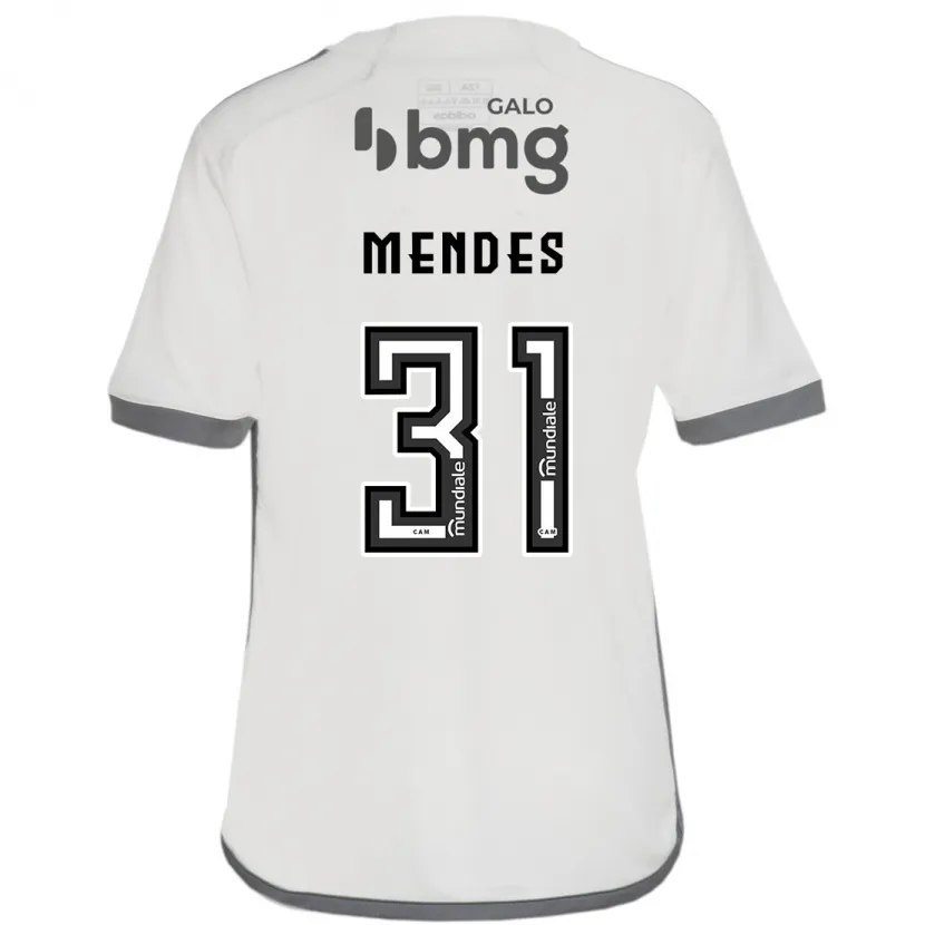 Danxen Kid Matheus Mendes #31 Off White Away Jersey 2024/25 T-Shirt