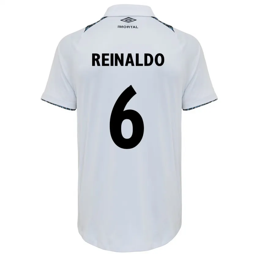 Danxen Kid Reinaldo #6 White Blue Away Jersey 2024/25 T-Shirt