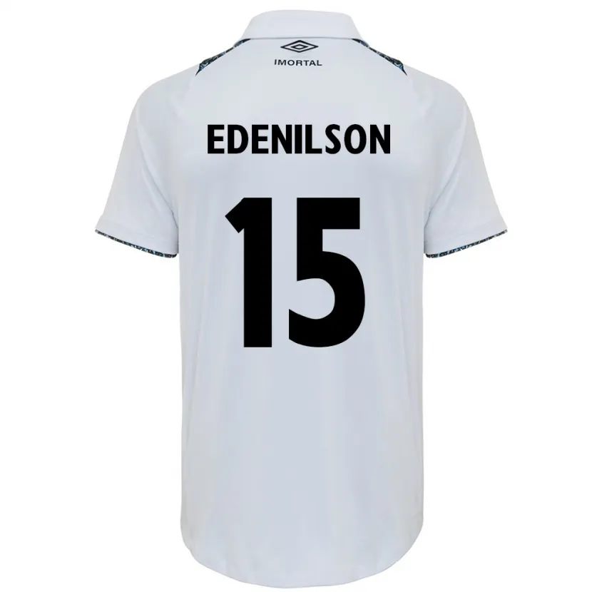 Danxen Kid Edenilson #15 White Blue Away Jersey 2024/25 T-Shirt