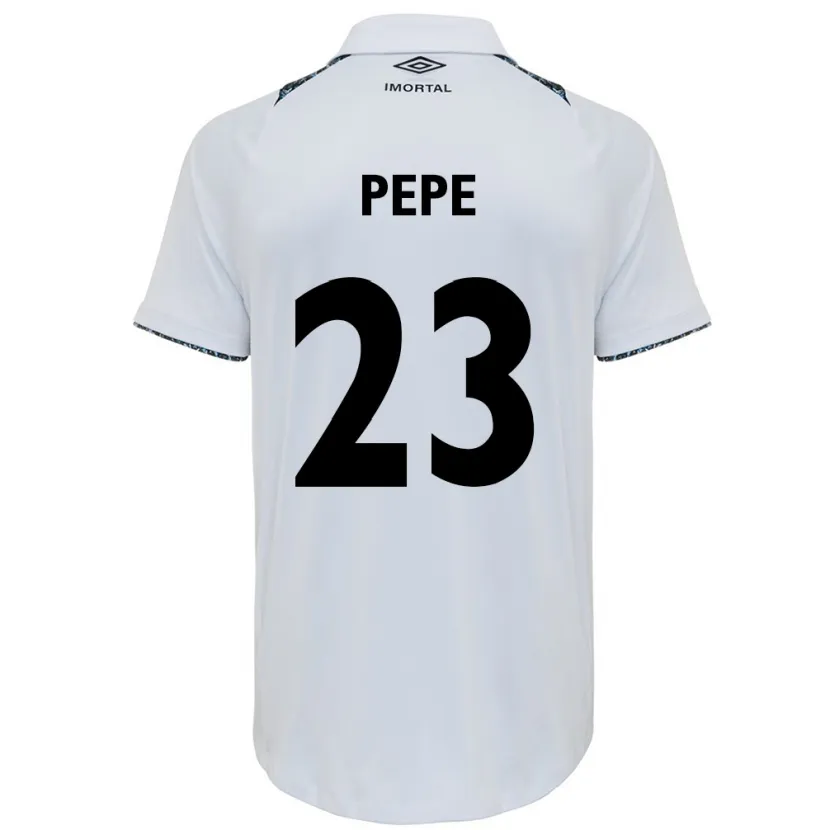 Danxen Kid Pepê #23 White Blue Away Jersey 2024/25 T-Shirt