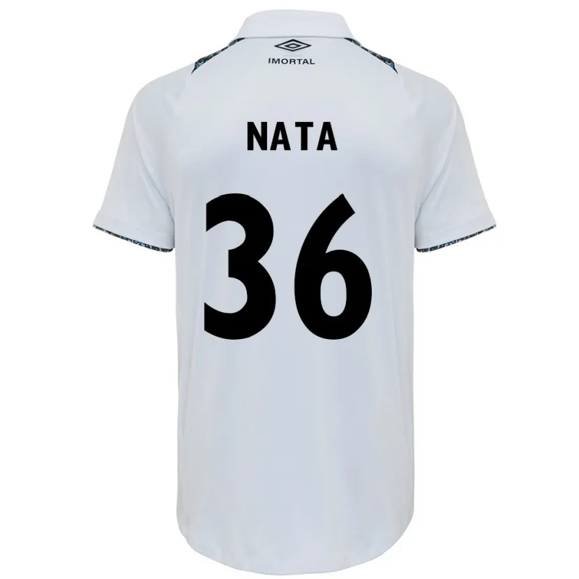 Danxen Kid Natã #36 White Blue Away Jersey 2024/25 T-Shirt