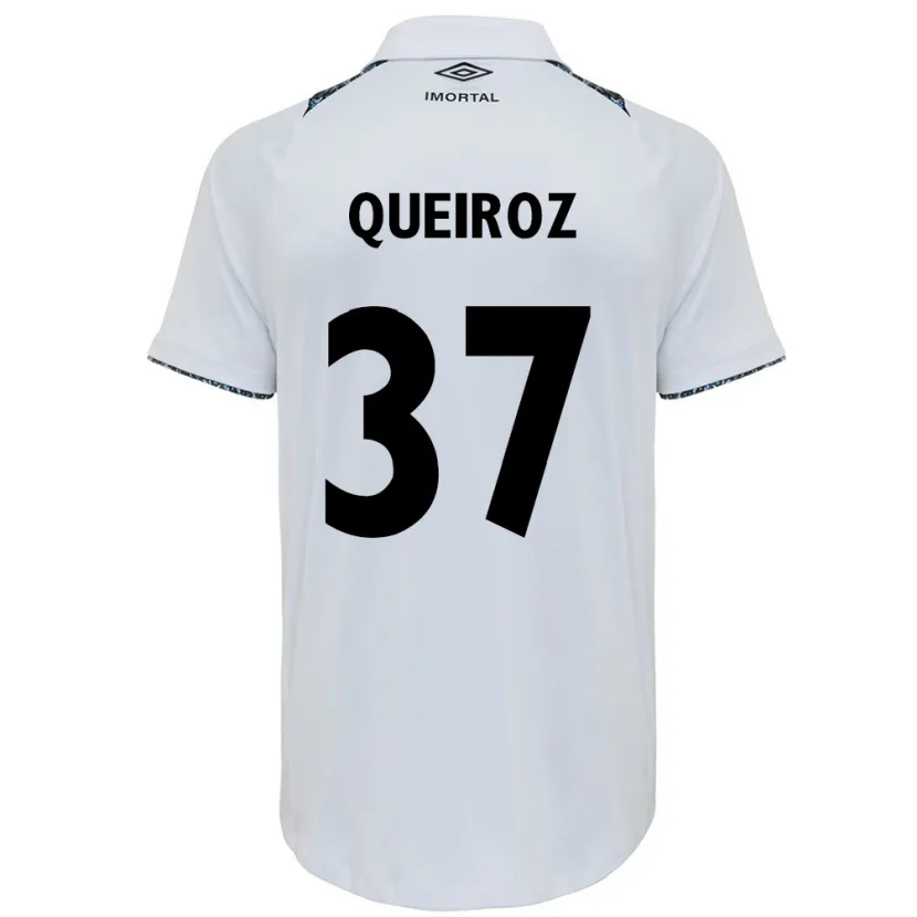 Danxen Kid Du Queiroz #37 White Blue Away Jersey 2024/25 T-Shirt