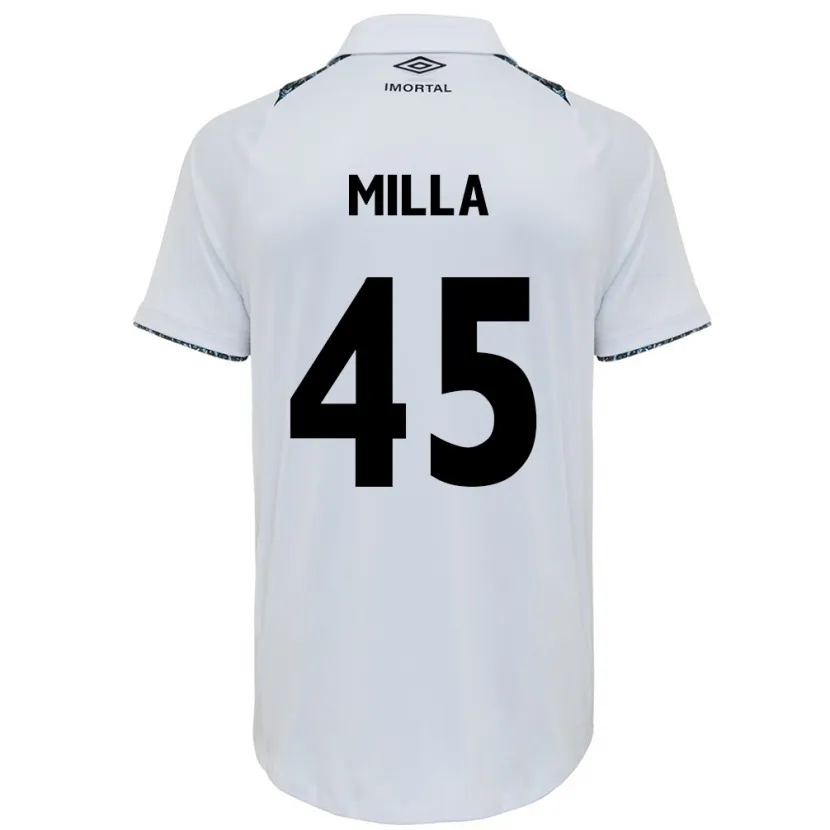 Danxen Kid Lucas Milla #45 White Blue Away Jersey 2024/25 T-Shirt