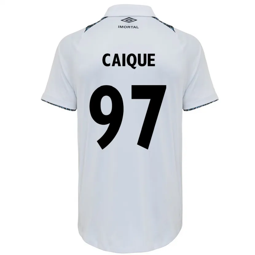 Danxen Kid Caíque #97 White Blue Away Jersey 2024/25 T-Shirt