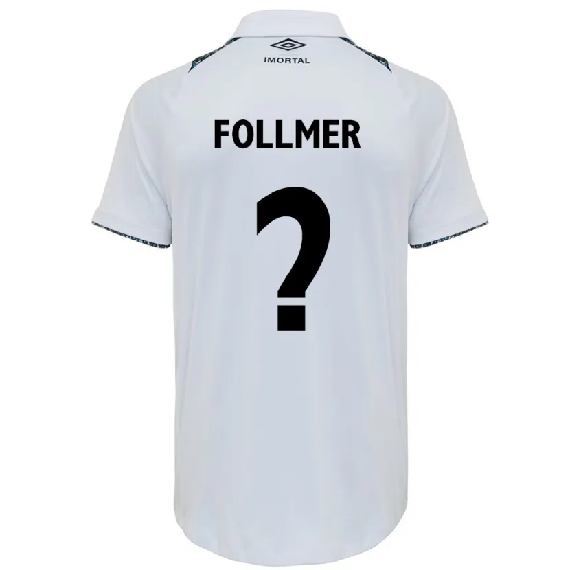 Danxen Kid Luan Follmer #0 White Blue Away Jersey 2024/25 T-Shirt