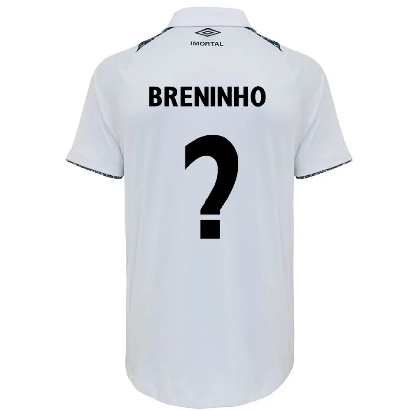 Danxen Kid Breninho #0 White Blue Away Jersey 2024/25 T-Shirt