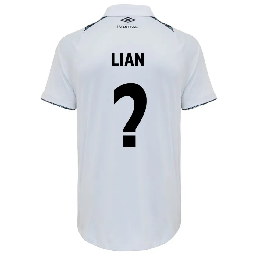 Danxen Kid Lian #0 White Blue Away Jersey 2024/25 T-Shirt