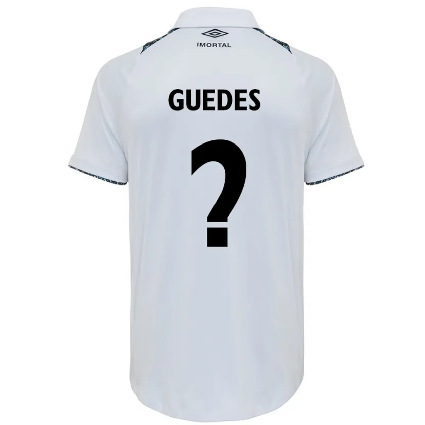 Danxen Kid Guilherme Guedes #0 White Blue Away Jersey 2024/25 T-Shirt