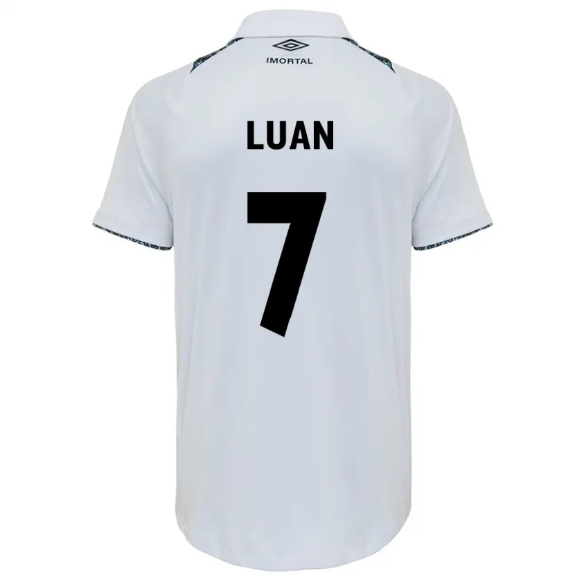 Danxen Kid Luan #7 White Blue Away Jersey 2024/25 T-Shirt